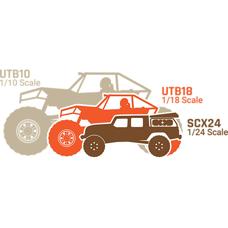 1/10 UTB10 Capra 1.9 4WS 4X4 Unlimited Trail Buggy Brushed RTR, Orange - Xtreme RC