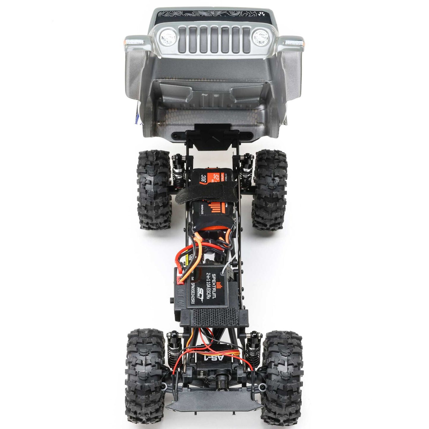 SCX24 Summit Racing Jeep Gladiator 4x4 Rock Crawler RTR, Gray