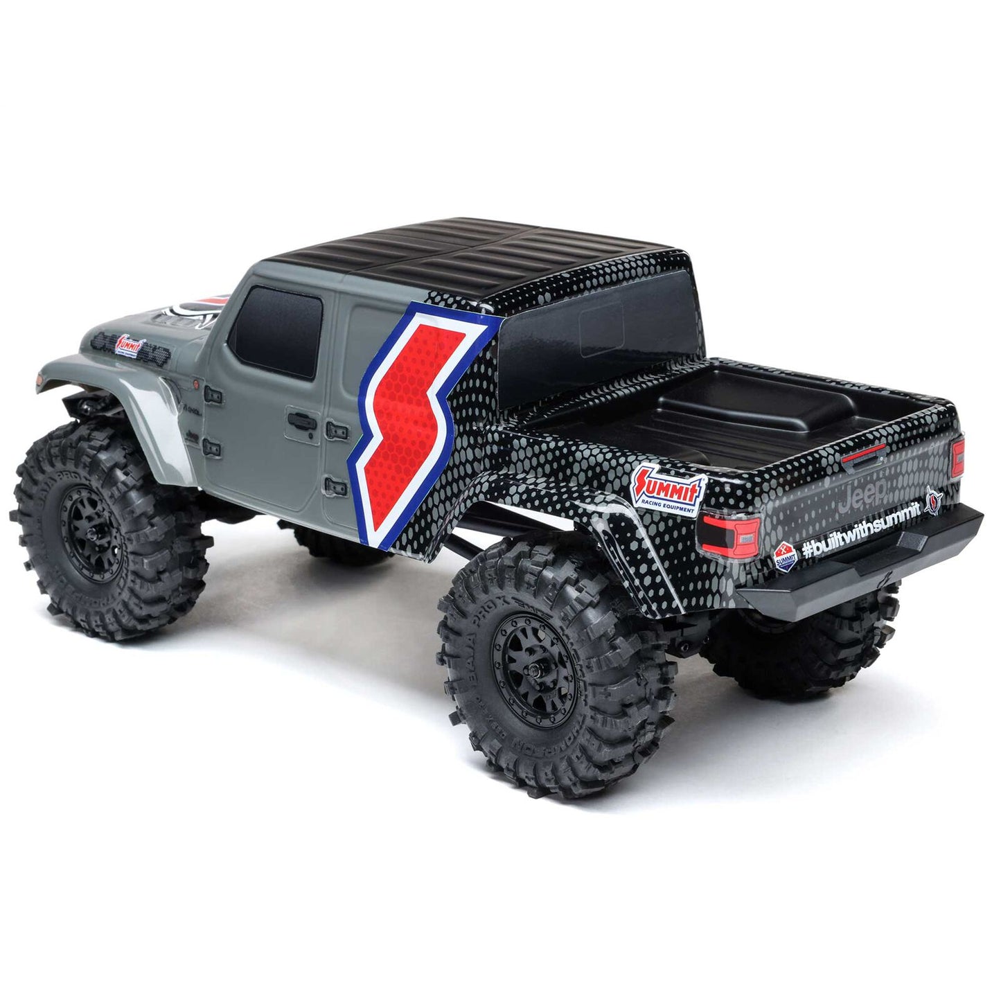 SCX24 Summit Racing Jeep Gladiator 4x4 Rock Crawler RTR, Gray