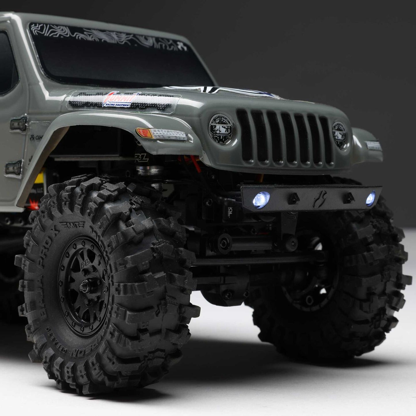 SCX24 Summit Racing Jeep Gladiator 4x4 Rock Crawler RTR, Gray