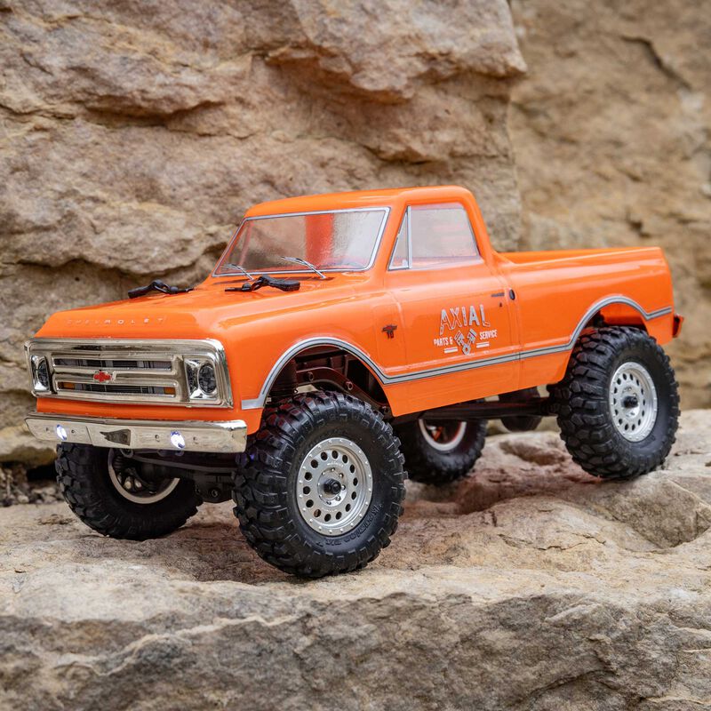 1/24 SCX24 1967 Chevrolet C10 4WD Truck RTR, Orange - Xtreme RC