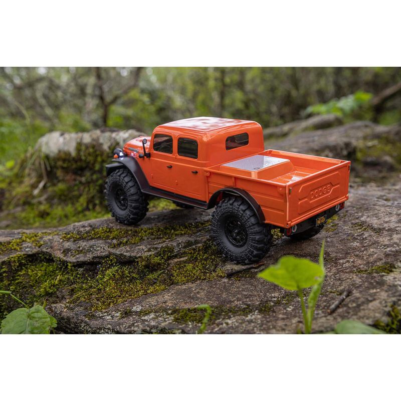 SCX24 40's 4 Door Dodge Power Wagon, Orange:1/24 4WD-RTR