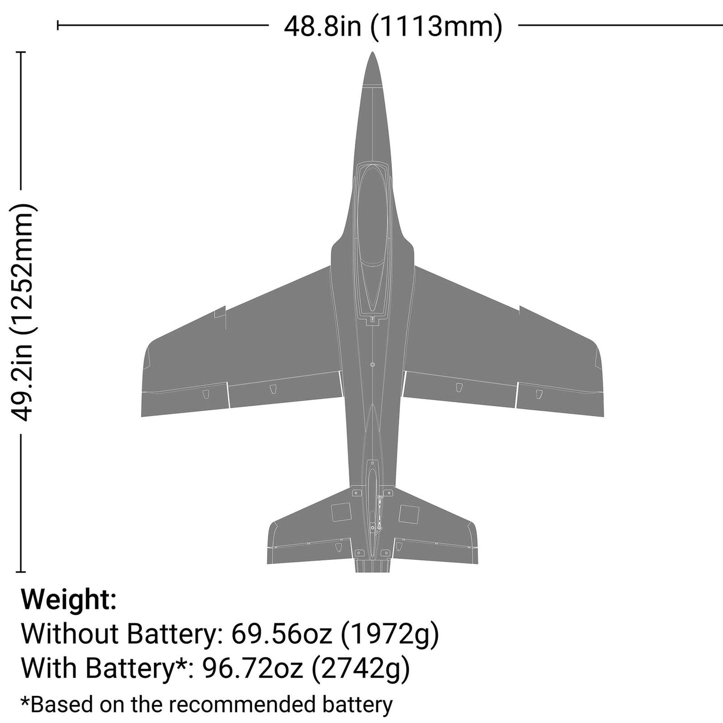 Habu XS 80mm EDF BNF Basic - Xtreme RC