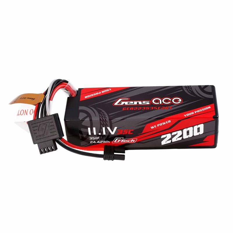 2200mAh 3S 35C 11.1V HardCase G-Tech Lipo Battery Pack with IEC2 Plug for Grom