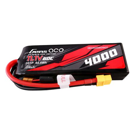 11.1 V 4000mAh 3S 60C G-Tech Lipo battery: XT60 - Xtreme RC