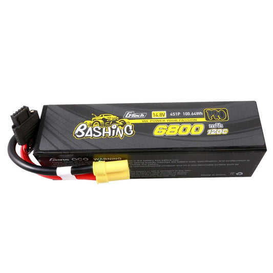 Gens Ace G-tech Bashing Series 6800mAh 14.8V 120C 4S1P Lipo Battery With EC5 - Xtreme RC