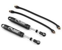Yeah Racing Desert Lizard Piggyback Shocks w/Reservoir (Black) (2) (90mm) - Xtreme RC