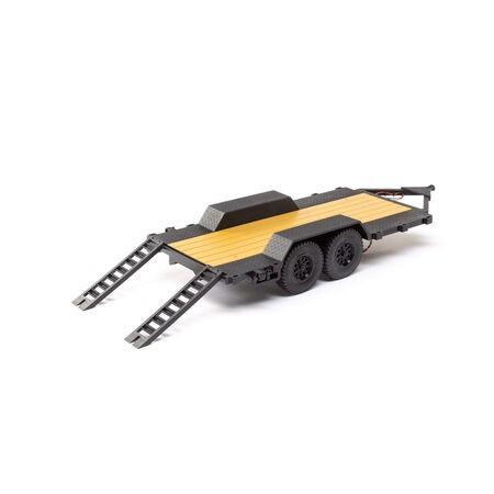 SCX24 Flat Bed Vehicle Trailer with LED Taillights:1/24th - Xtreme RC