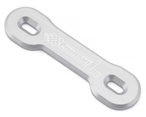 Position 1 RC Universal Aluminum One Piece Wing Button Plate (Silver) - Xtreme RC