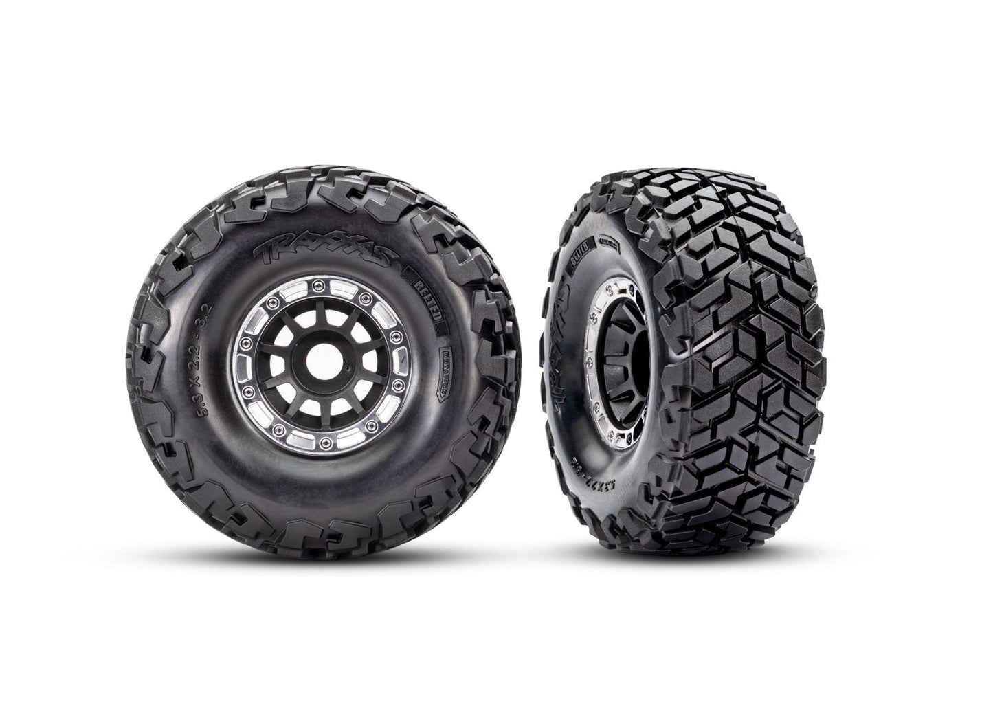 T&W WHL BLK STN MAXX SC TIRES (L&R) - Xtreme RC