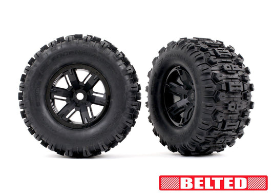 T&W XMAXX BLK WHL MAXX AT TIRE - Xtreme RC