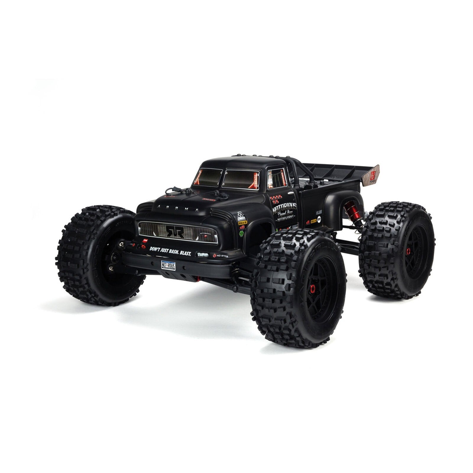 1/8 Painted Body, Black Real Steel: NOTORIOUS 6S BLX - Xtreme RC