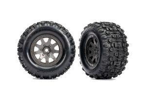 T&W GRAY WHL SLEDGEHMMR TIRES - Xtreme RC