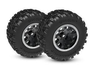 T&W BLK STN WHL SLDGEHMMR (2) - Xtreme RC