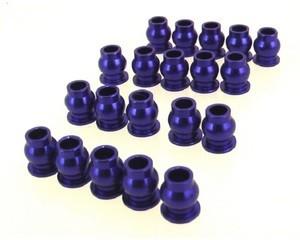 Blue Aluminum Hollow Ball Set (20) for Axial AX10, SCX10, Yeti, Scorpion - Xtreme RC