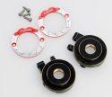 Power Hobby Brass Front Knuckle with Brake Adapter, For Traxxas TRX-4M