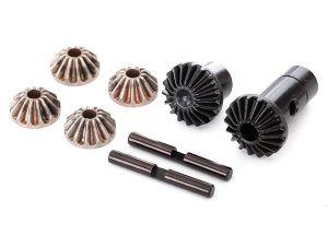 Gear set, differential (output gears (2), spider gears (4), spider gear shaft (2)) - Xtreme RC
