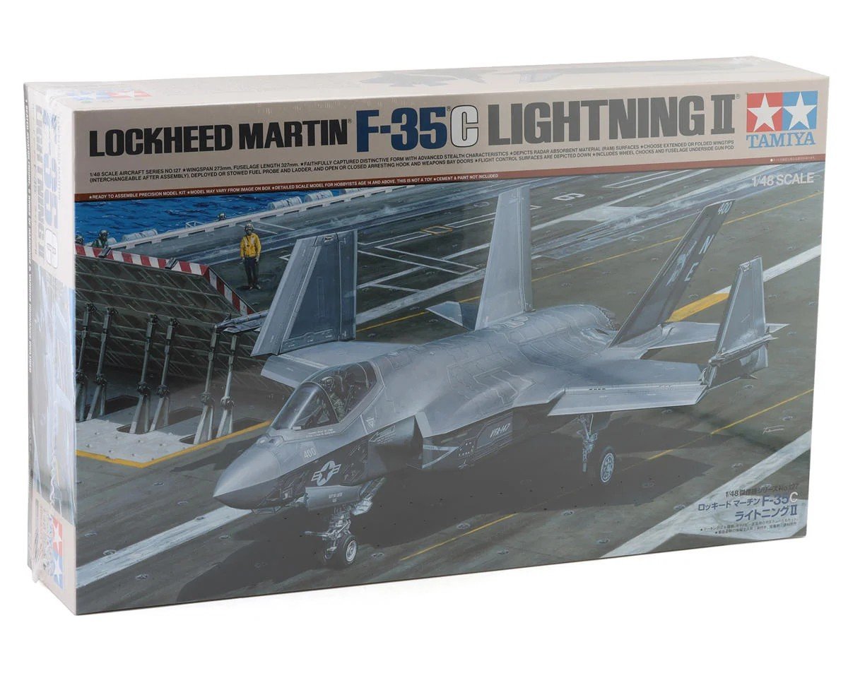 Tamiya 1/48 Lockheed Martin F-35 C Lightning II Plastic Model Kit - Xtreme RC