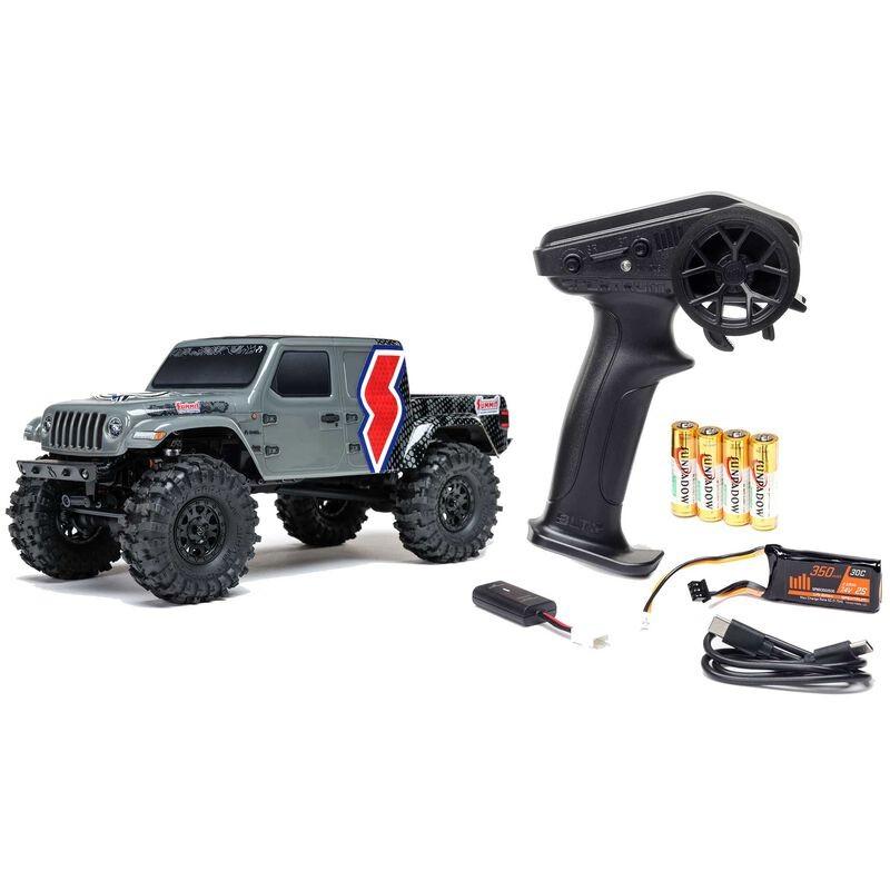 SCX24 Summit Racing Jeep Gladiator 4x4 Rock Crawler RTR, Gray - Xtreme RC