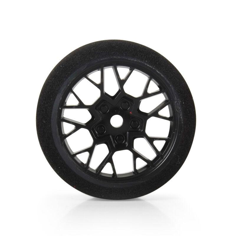 Fifty6 Foam Tire Mounted on Circuit Black Wheel 8mm Hex (4) - Xtreme RC