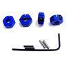 Blue Aluminum Locking 12mm Wheel hex Kit