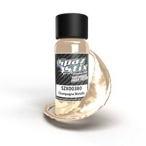 Spaz Stix Champagne Metallic Airbrush Ready Paint, 2oz Bottle - Xtreme RC