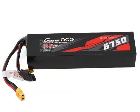 14.8V 6750mAh 4S 60C G-Tech Smart Lipo: XT60