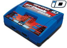 Charger, dual, EZ-Peak Plus, 100W, NiMH/LiPo with iD Auto Battery Identification - Xtreme RC