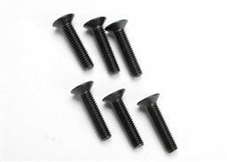 Traxxas Screws, 4x18mm countersunk machine (hex drive) (6) - Xtreme RC