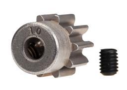 Gear, 10-T pinion (32-p) (steel)/ set screw - Xtreme RC