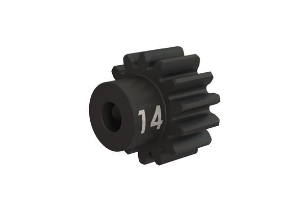 Gear, 14-T pinion (32-p), heavy duty (machined, hardened steel)/ set screw - Xtreme RC