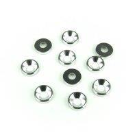 M3 Countersunk Washers (aluminum, natural, 10pcs) - Xtreme RC