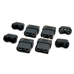 XT90 Connectors, Black, w/ 4 Female Plugs - Xtreme RC