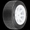 VTA Front Tire, 26mm, Mounted White Wheel - Xtreme RC