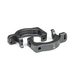 Spindle Carriers (L/R, aluminum, 18 degree, EB/NB48 2.1) - Xtreme RC