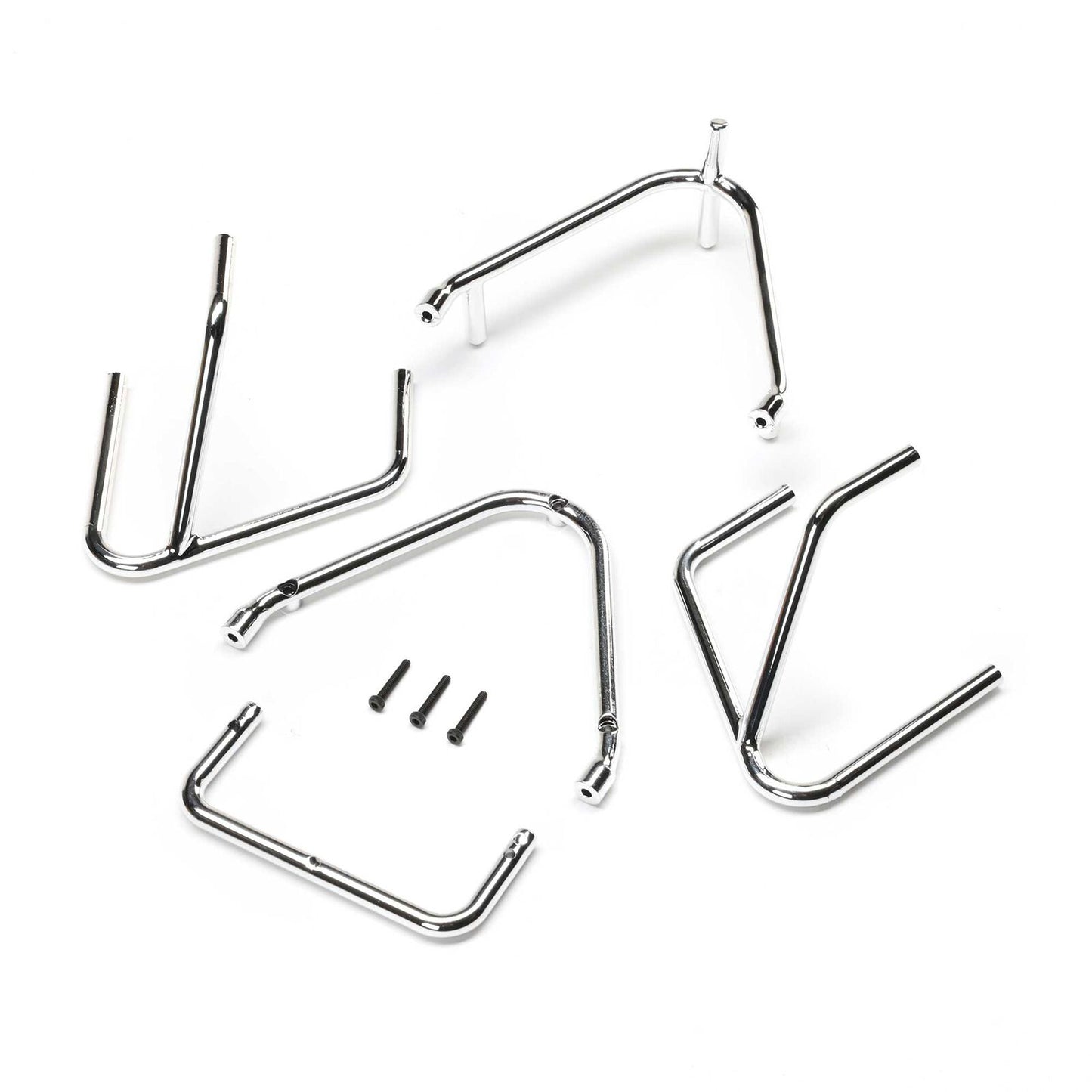 Bumper Set, Chrome: 22S Sprint - Xtreme RC