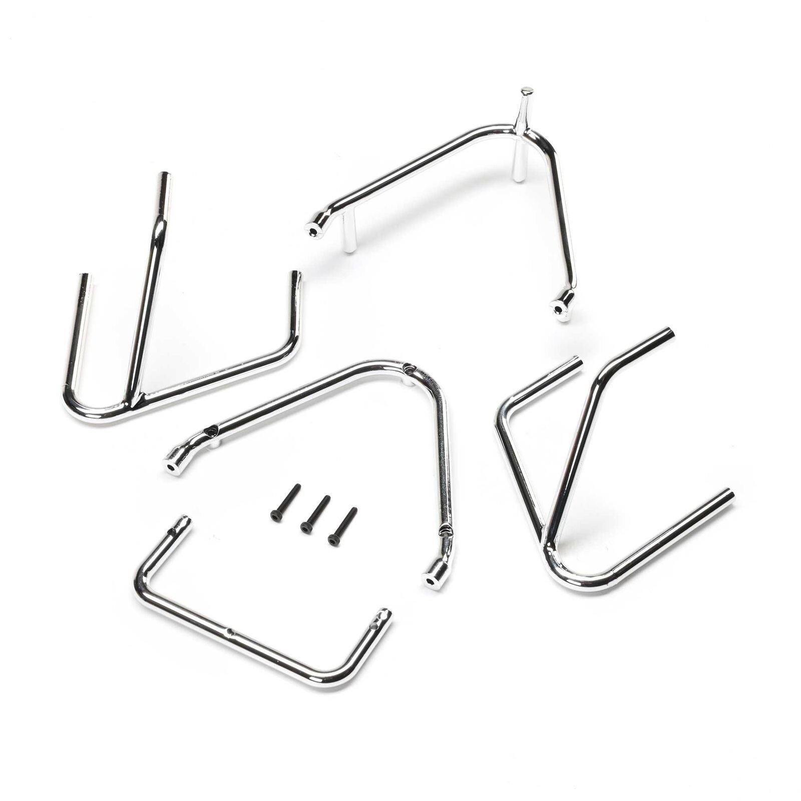 Bumper Set, Chrome: 22S Sprint - Xtreme RC