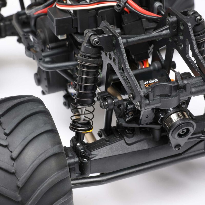 1/18 Mini LMT Megalodon 2S 4X4 RTR Brushed Monster Truck (Battery & Charger Included), Blue - Xtreme RC