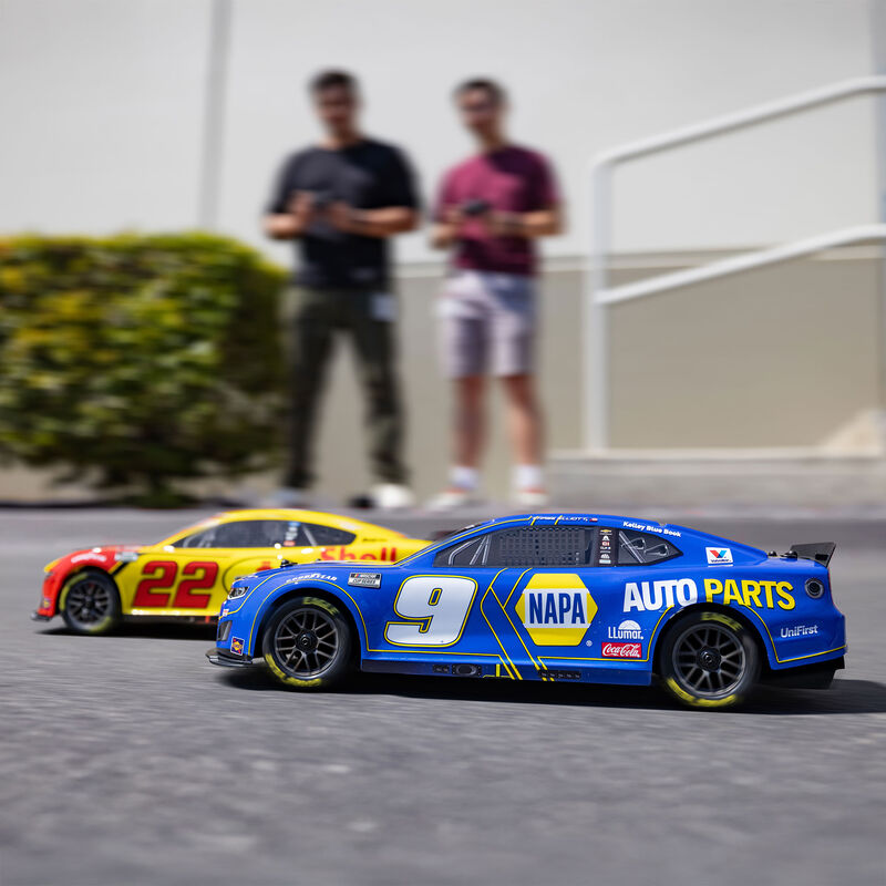 1/12 NASCAR RC Racecar Chase Elliot No. 9 2025 NAPA Chevrolet Camaro ZL1 2S AWD Brushed On-Road (Battery & Charger Included), Blue - Xtreme RC