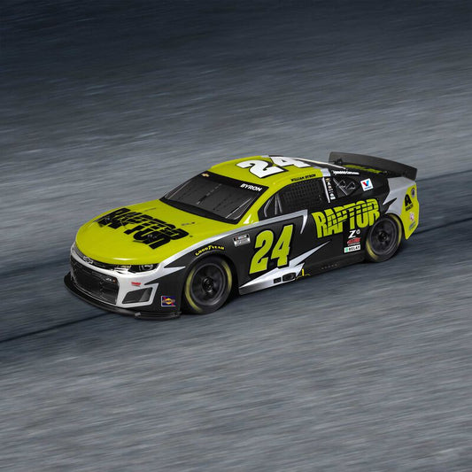 1/12 NASCAR RC Racecar William Byron No. 24 2025 Raptor Chevrolet Camaro ZL1 2S AWD Brushed On-Road (Battery & Charger Included), Black