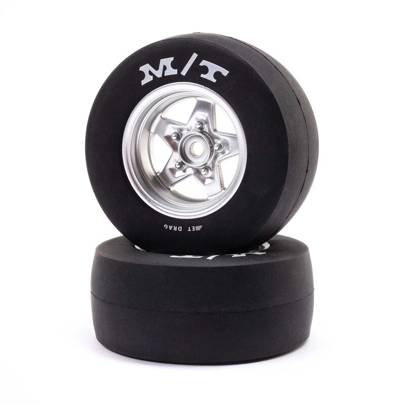 Mickey Thompson, Rear Tire, Premounted: Mini Drag - Xtreme RC