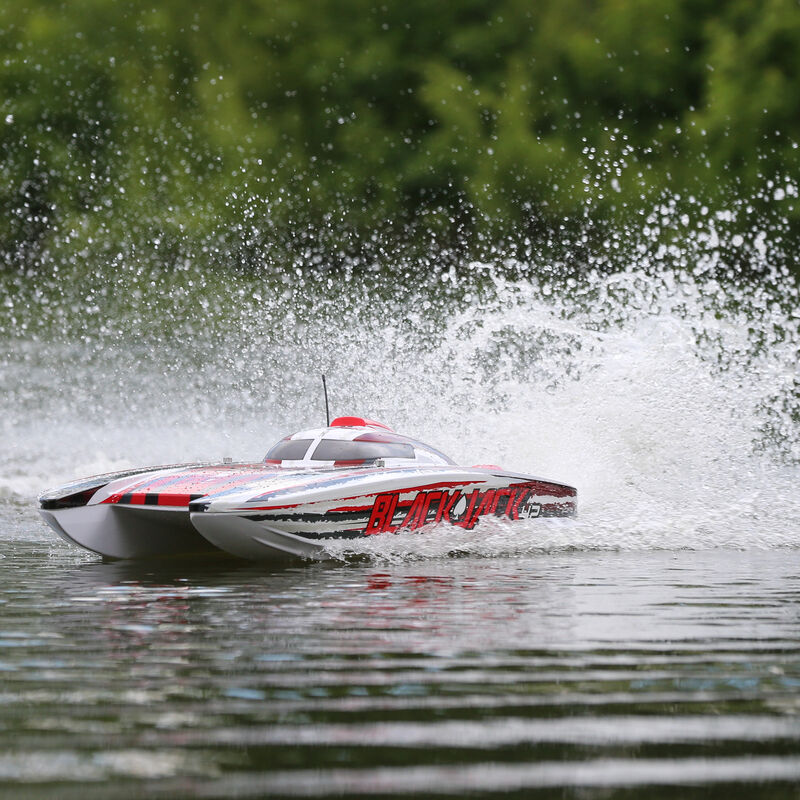 Blackjack 42-inch Brushless 8S Cat,WHT/RED:RTR - Xtreme RC