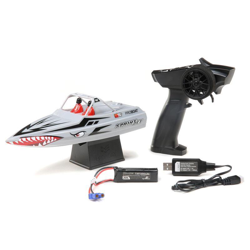 Sprintjet 9-inch Self-Right Jet Boat RTR, Silver - Xtreme RC