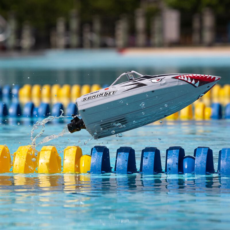 Sprintjet 9-inch Self-Right Jet Boat RTR, Silver - Xtreme RC