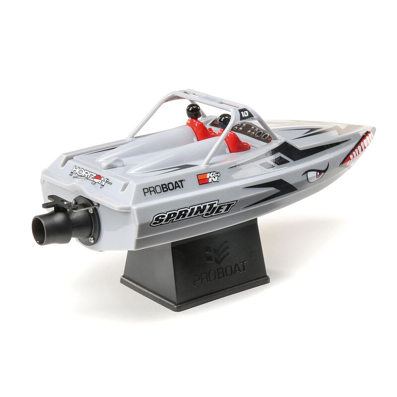 Sprintjet 9-inch Self-Right Jet Boat RTR, Silver - Xtreme RC