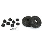 Icon SC 2.2"/3.0" M2 Tires MTD Black Whls SC F/R - Xtreme RC