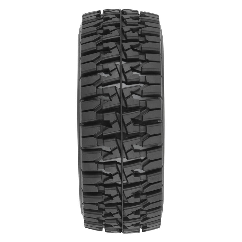 Mirage TT 2.2"/3.0" BELTED SC Tires Mounted on Raid Black 6x30 Removable Hex (12mm & 14mm) Wheels (2) - Xtreme RC