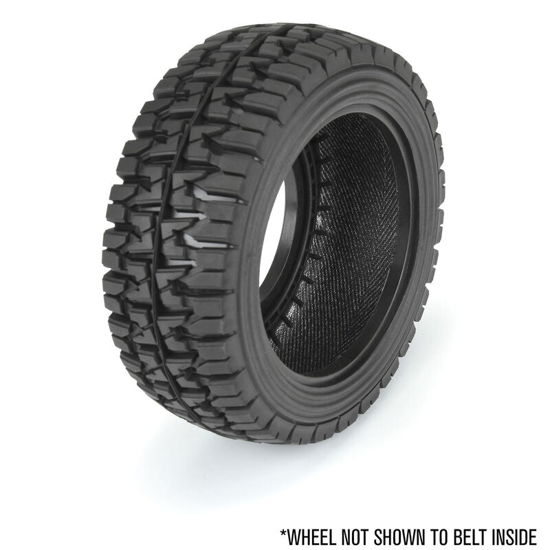 Mirage TT 2.2"/3.0" BELTED SC Tires Mounted on Raid Black 6x30 Removable Hex (12mm & 14mm) Wheels (2) - Xtreme RC