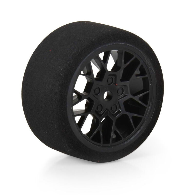 Fifty6 Foam Tire Mounted on Circuit Black Wheel 8mm Hex (4) - Xtreme RC