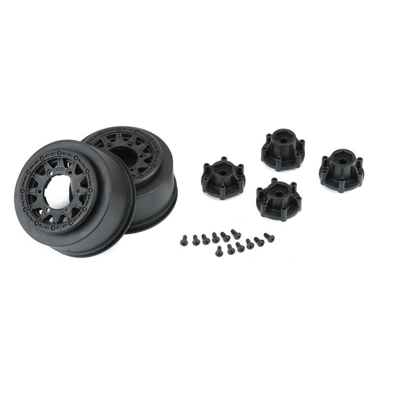 Raid 2.2"/3.0" Black 6x30 Whls SC F/R - Xtreme RC